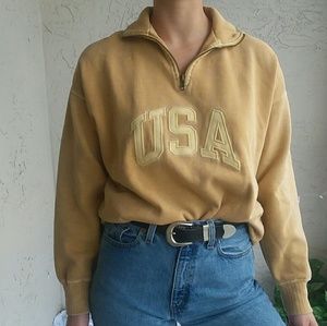 vintage USA zip sweater